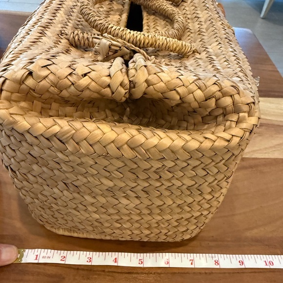 1960s Mid Century Seashell Embellished Woven Tote / Beach Bag Rare Find! - Picture 15 of 16
